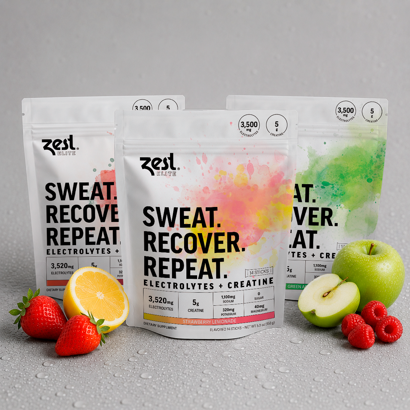 Elite Powder with Creatine - Variety Pack (3-Bundles)