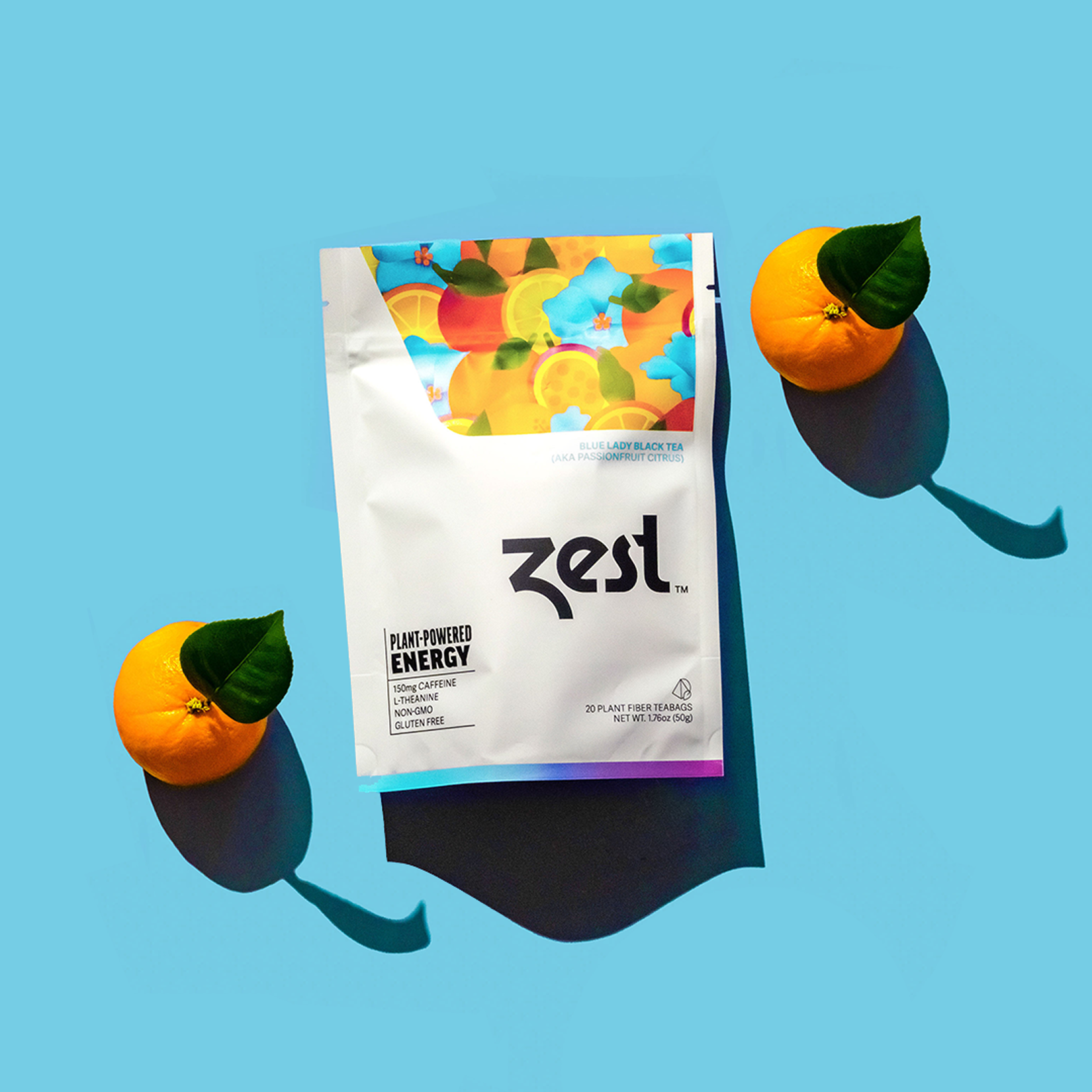Zest Blue Lady Plant-Powered Energy - High Caffeine Loose Leaf