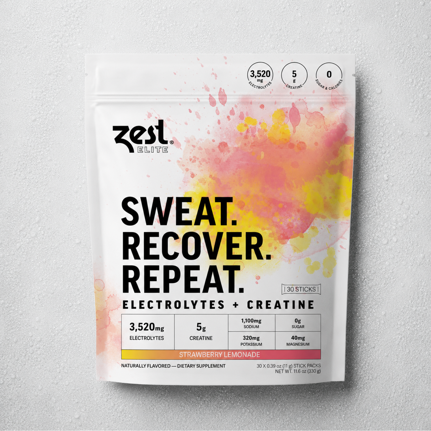 Elite Powder with Creatine - Strawberry Lemonade (2-Pack)