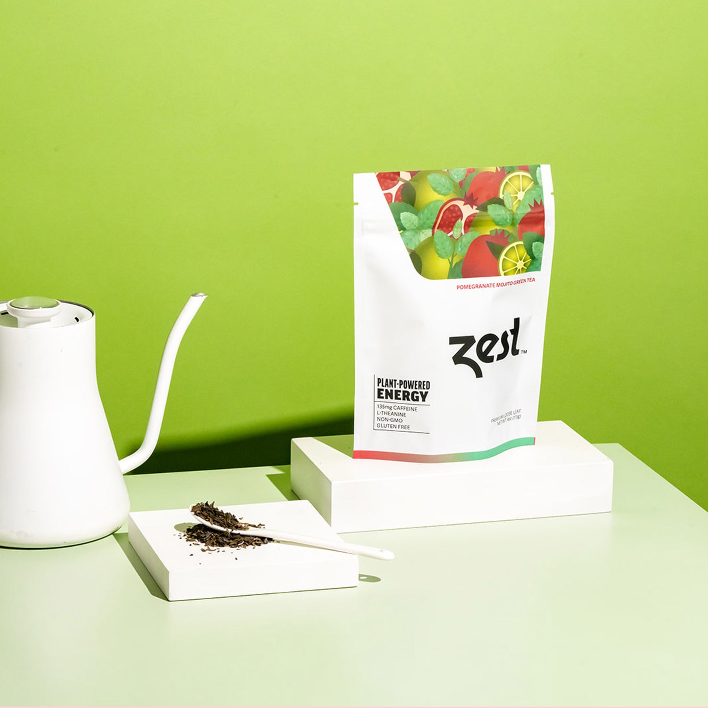 Zest Pomegranate Mojito Plant-Powered Energy - High Caffeine Loose Leaf