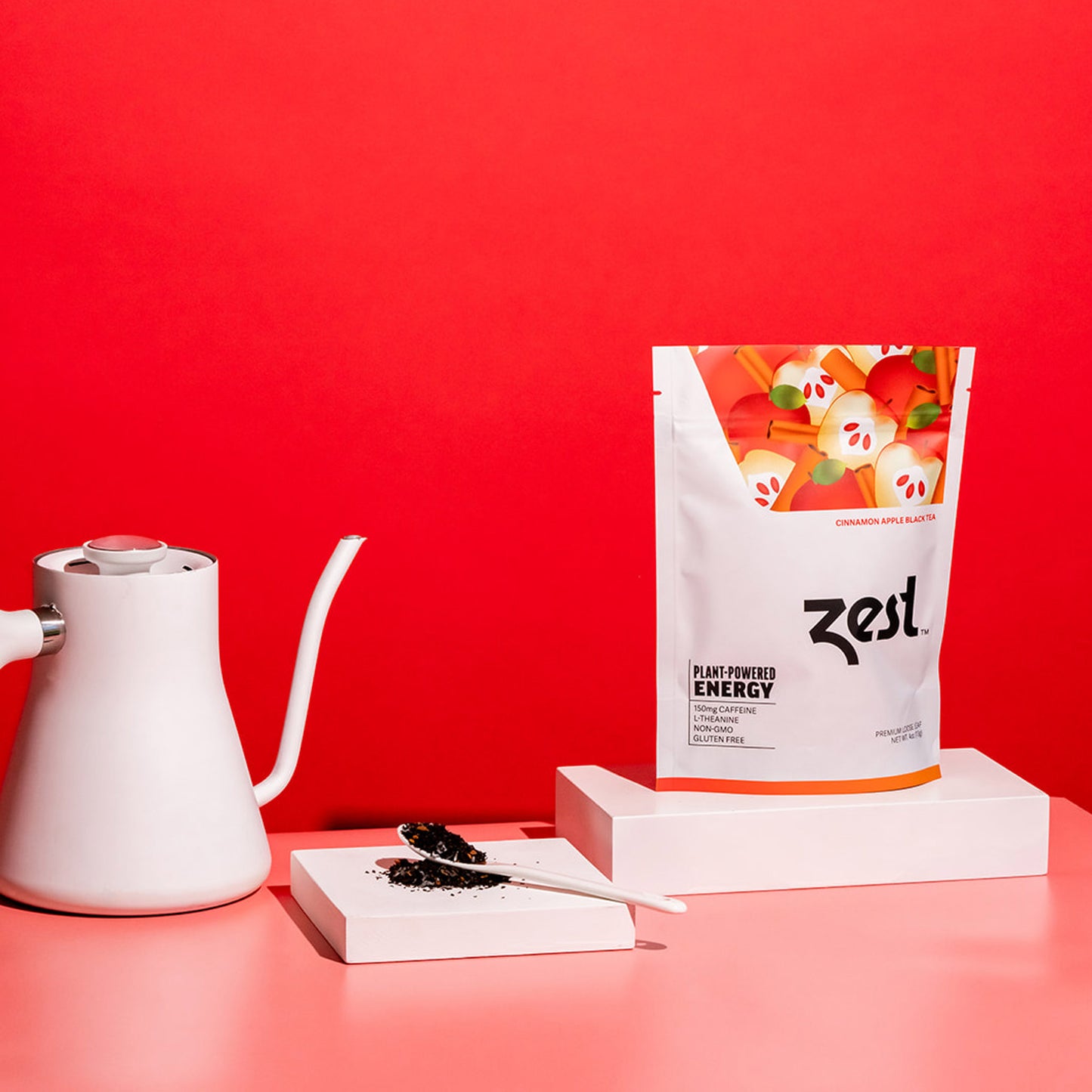 Zest Cinnamon Apple Plant-Powered Energy - High Caffeine Loose Leaf