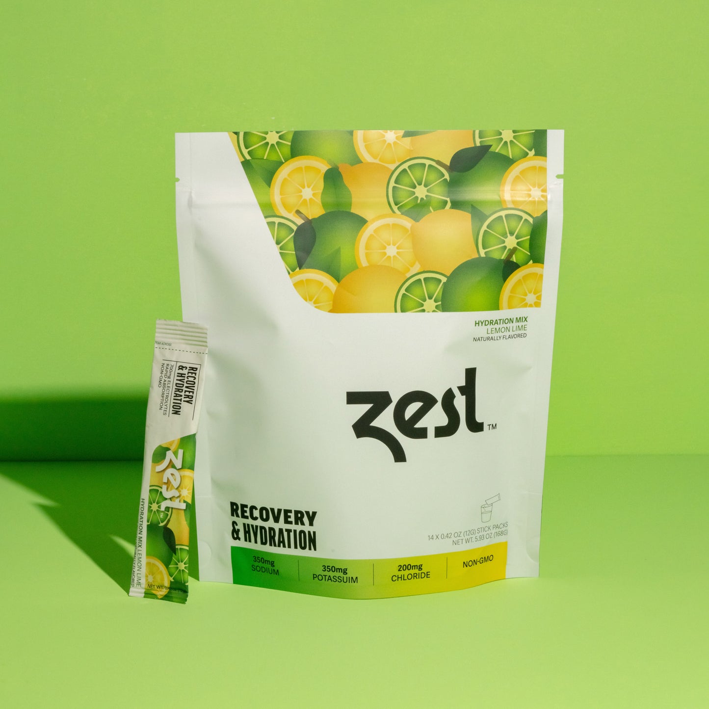 Zest Lemon Lime Recovery & Hydration - Powder Sticks