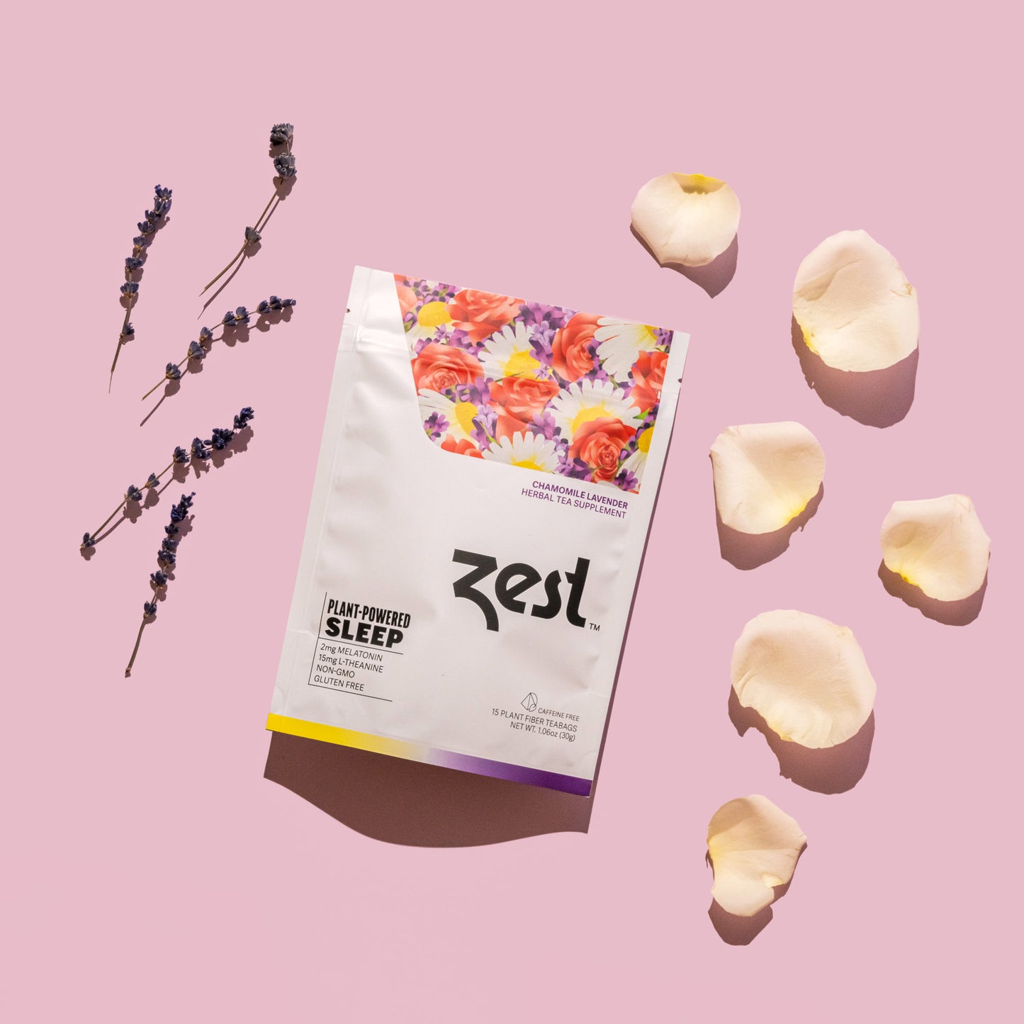 Zest Chamomile Lavender Plant-Powered Sleep - Tea Bags