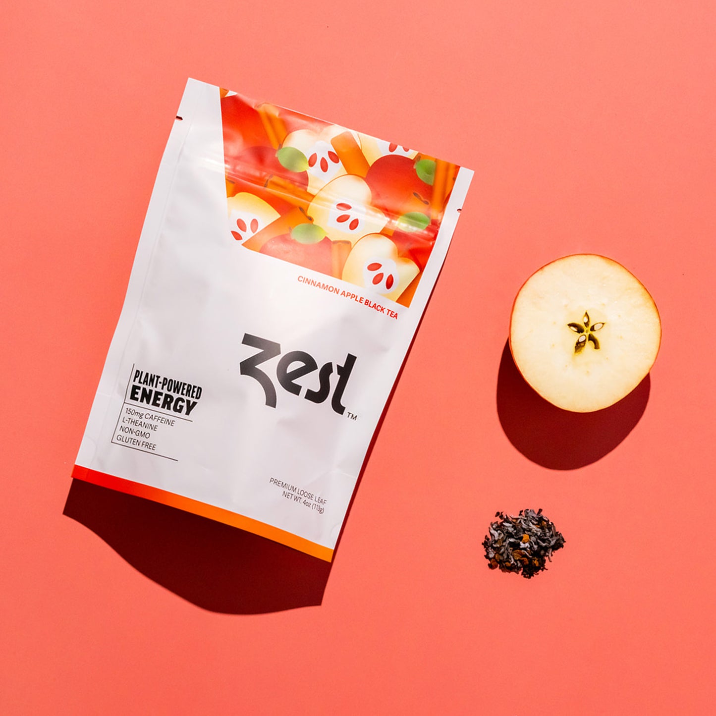 Zest Cinnamon Apple Plant-Powered Energy - High Caffeine Loose Leaf