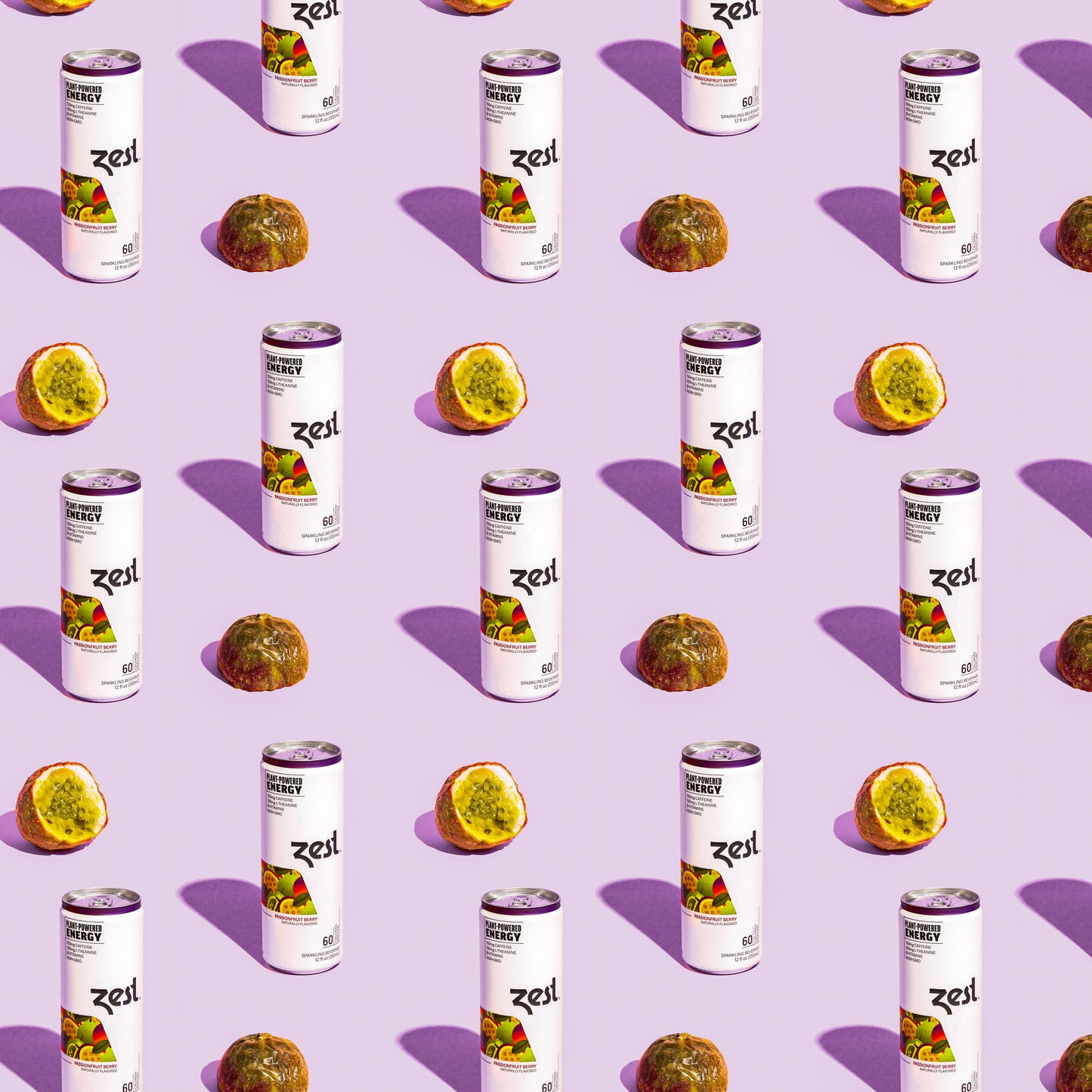 Zest Passionfruit Berry Plant-Powered Energy - High Caffeine Energy Drinks