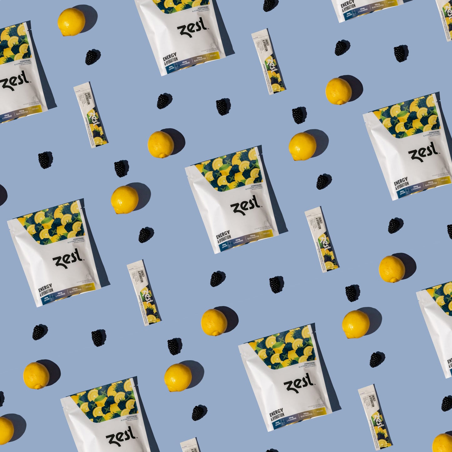 Zest Blackberry Lemonade Energy & Hydration - Powder Sticks