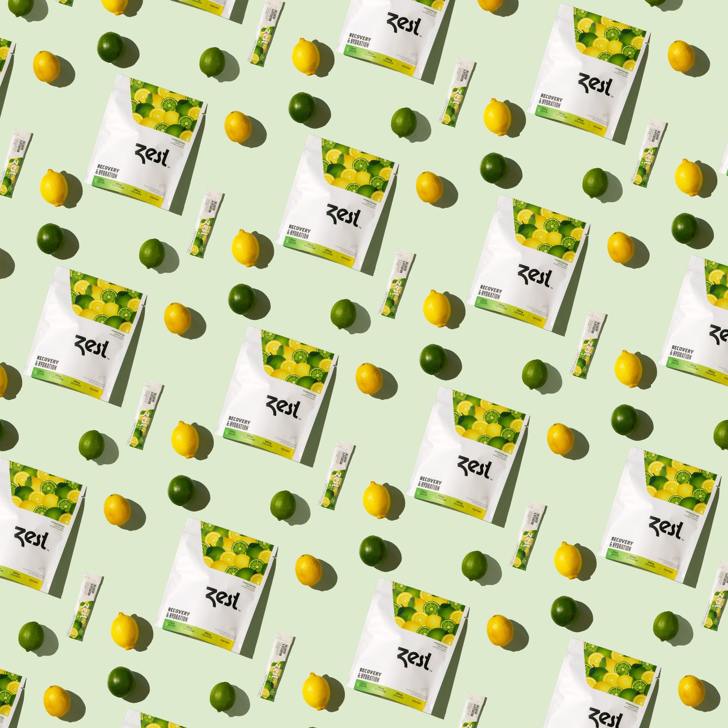 Zest Lemon Lime Recovery & Hydration - Powder Sticks