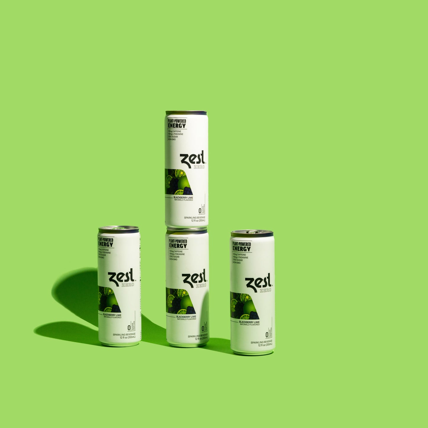 Zest Blackberry Lime Plant-Powered Energy - High Caffeine Energy Drinks