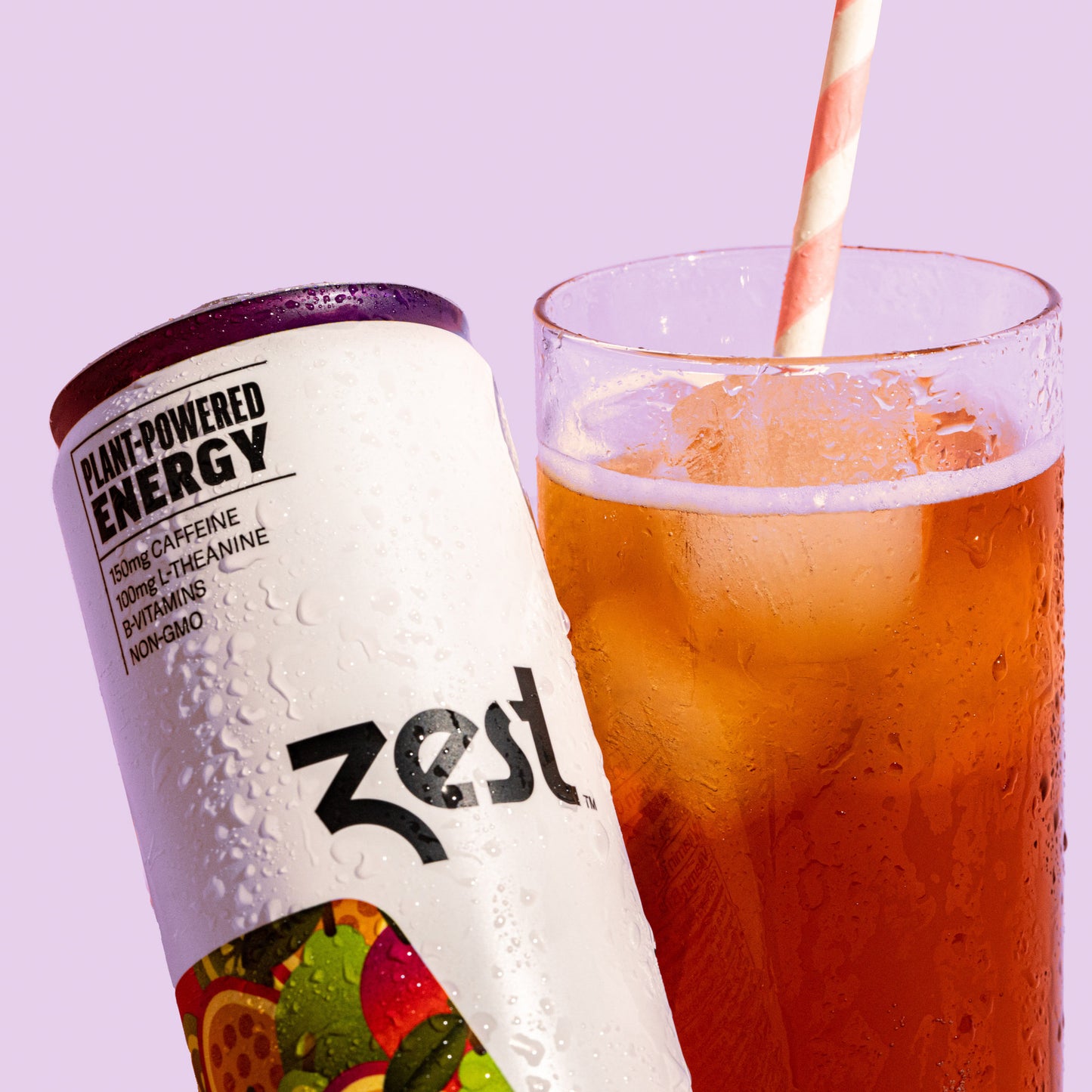 Zest Passionfruit Berry Plant-Powered Energy - High Caffeine Energy Drinks