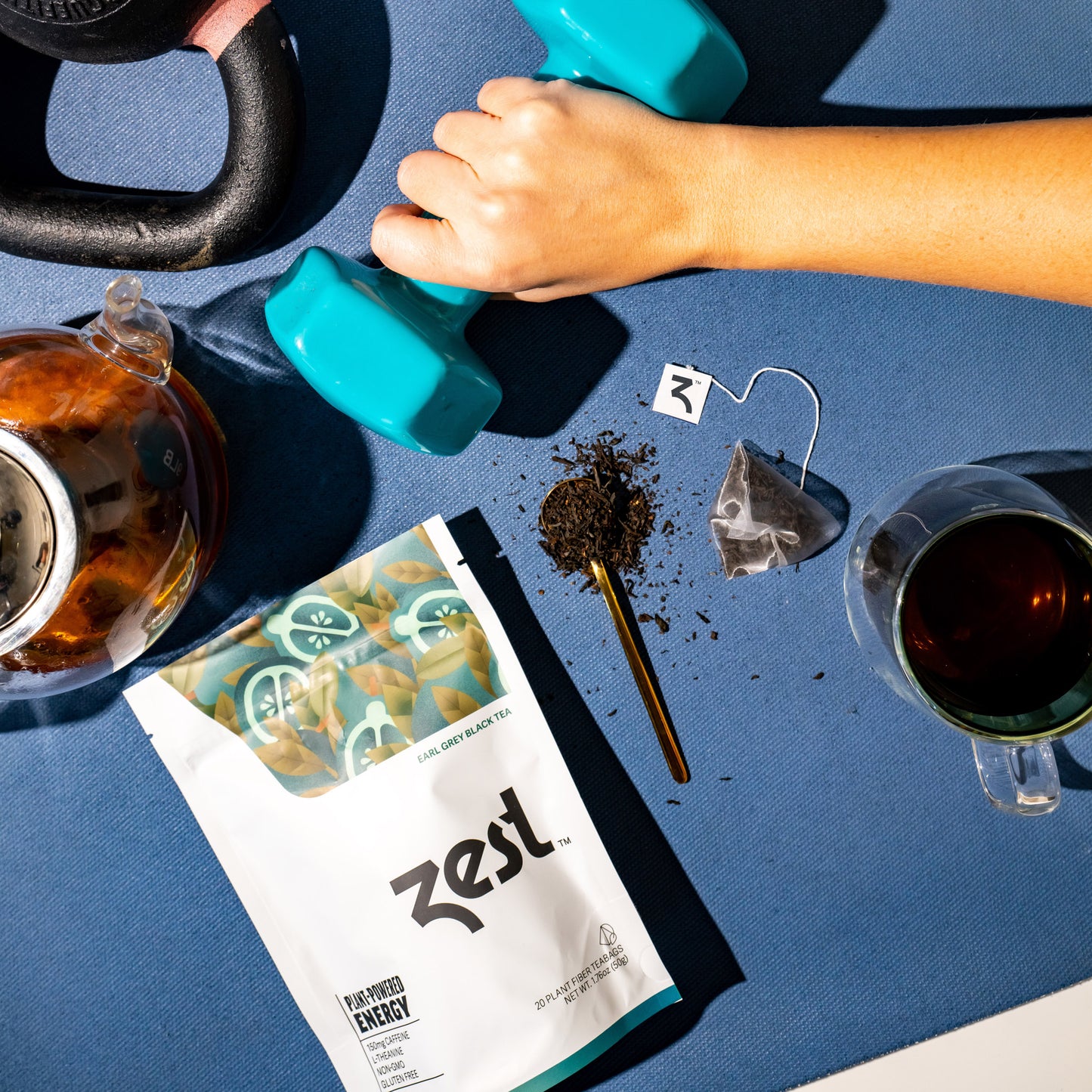 Zest Earl Grey Plant-Powered Energy - High Caffeine Tea Bags