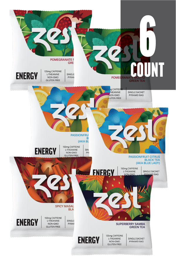 High Caffeine Tea bags and Functional Tea Drinks – Zest