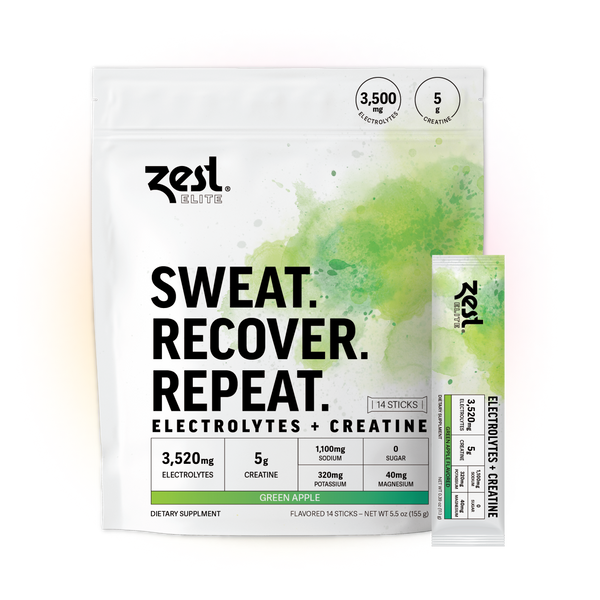 Elite Powder with Creatine - Green Apple