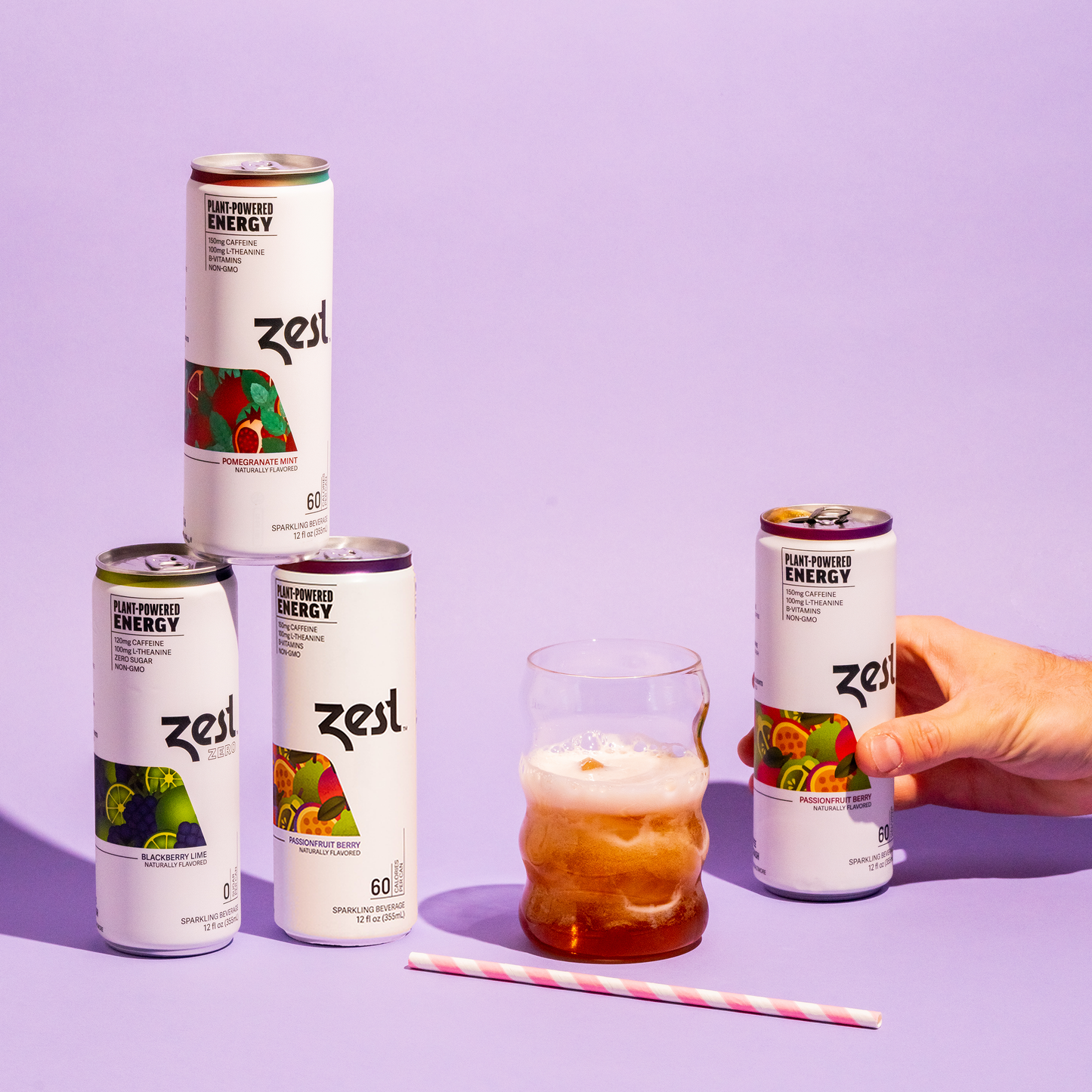 Zest Variety 24-Pack Plant-Powered Energy - High Caffeine Energy Zest Variety 24-Pack Plant-Powered Energy - High Caffeine Energy