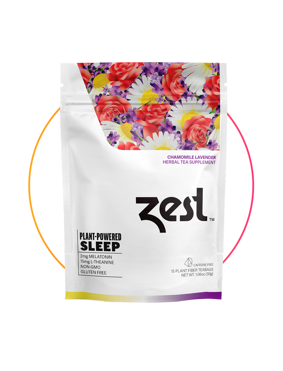 Zest Chamomile Lavender Plant-Powered Sleep - Tea Bags