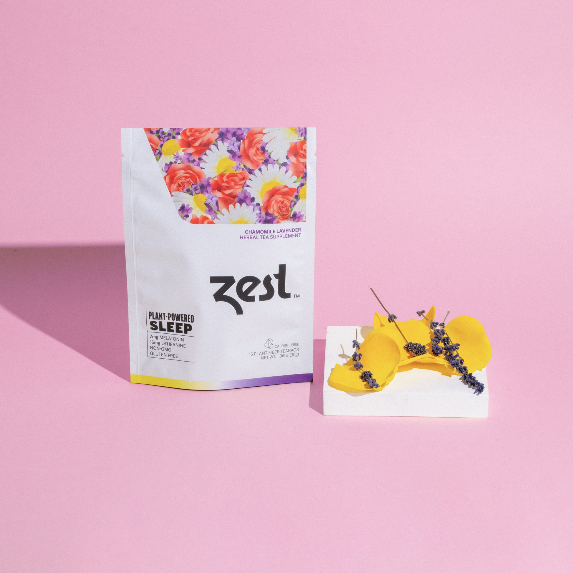 Zest Chamomile Lavender Plant-Powered Sleep - Tea Bags