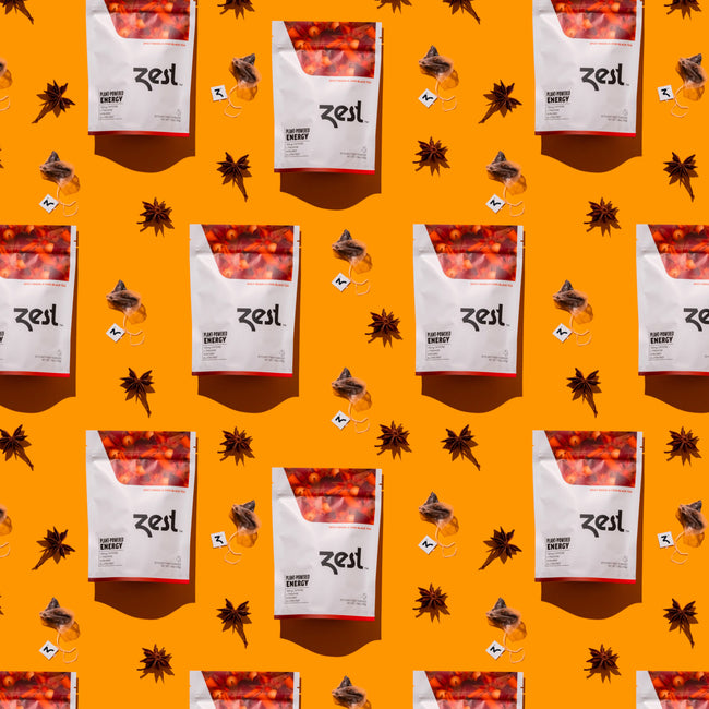 Zest Spicy Masala Chai Plant-Powered Energy - High Caffeine Tea Bags