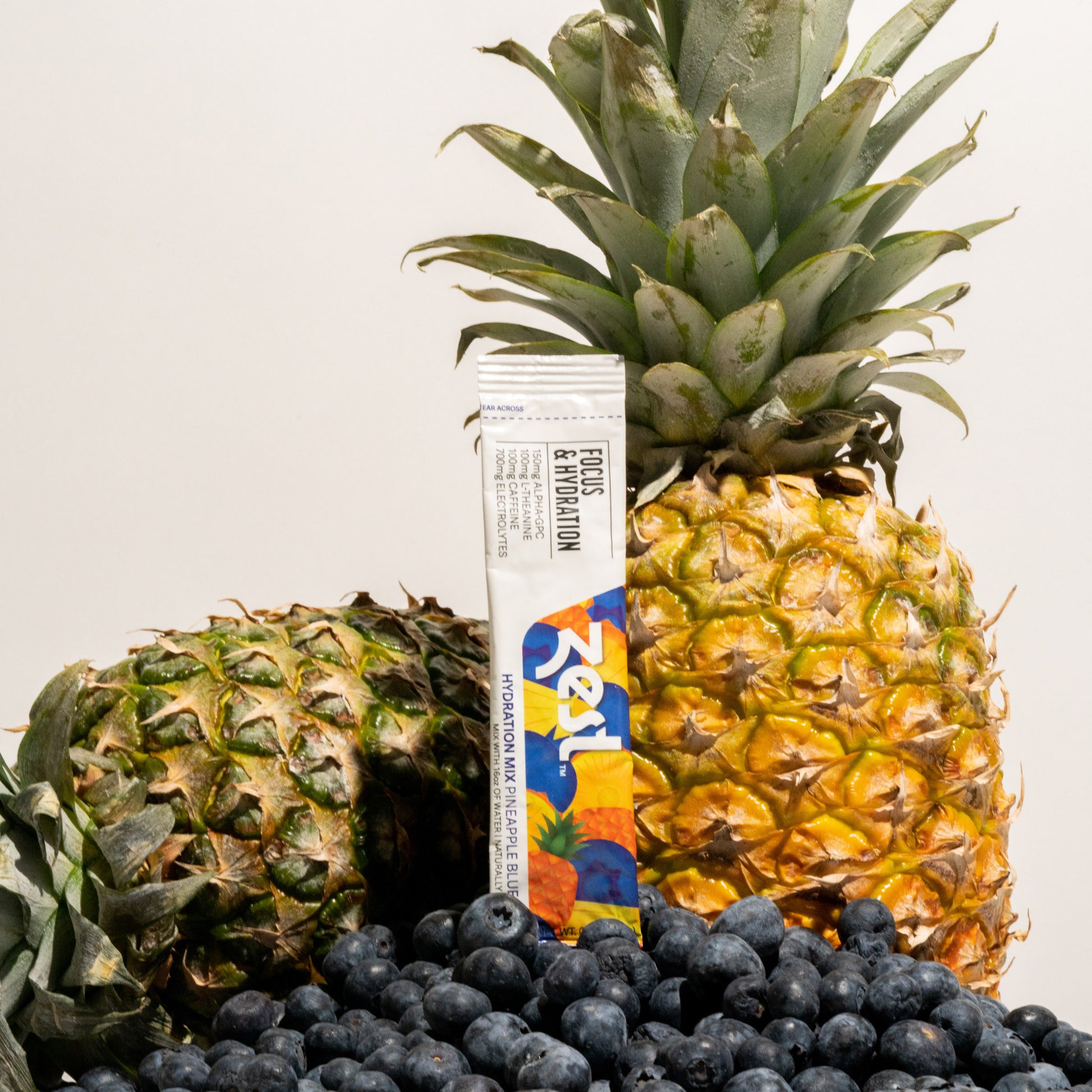 Zest Pineapple Blueberry Focus & Hydration - Powder Sticks