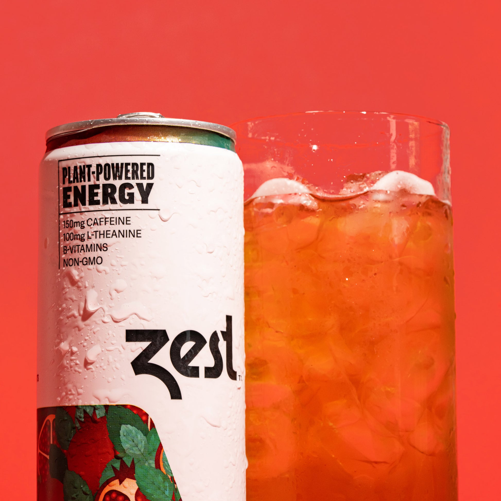 Zest Pomegranate Mint Plant-Powered Energy - High Caffeine Energy Drinks